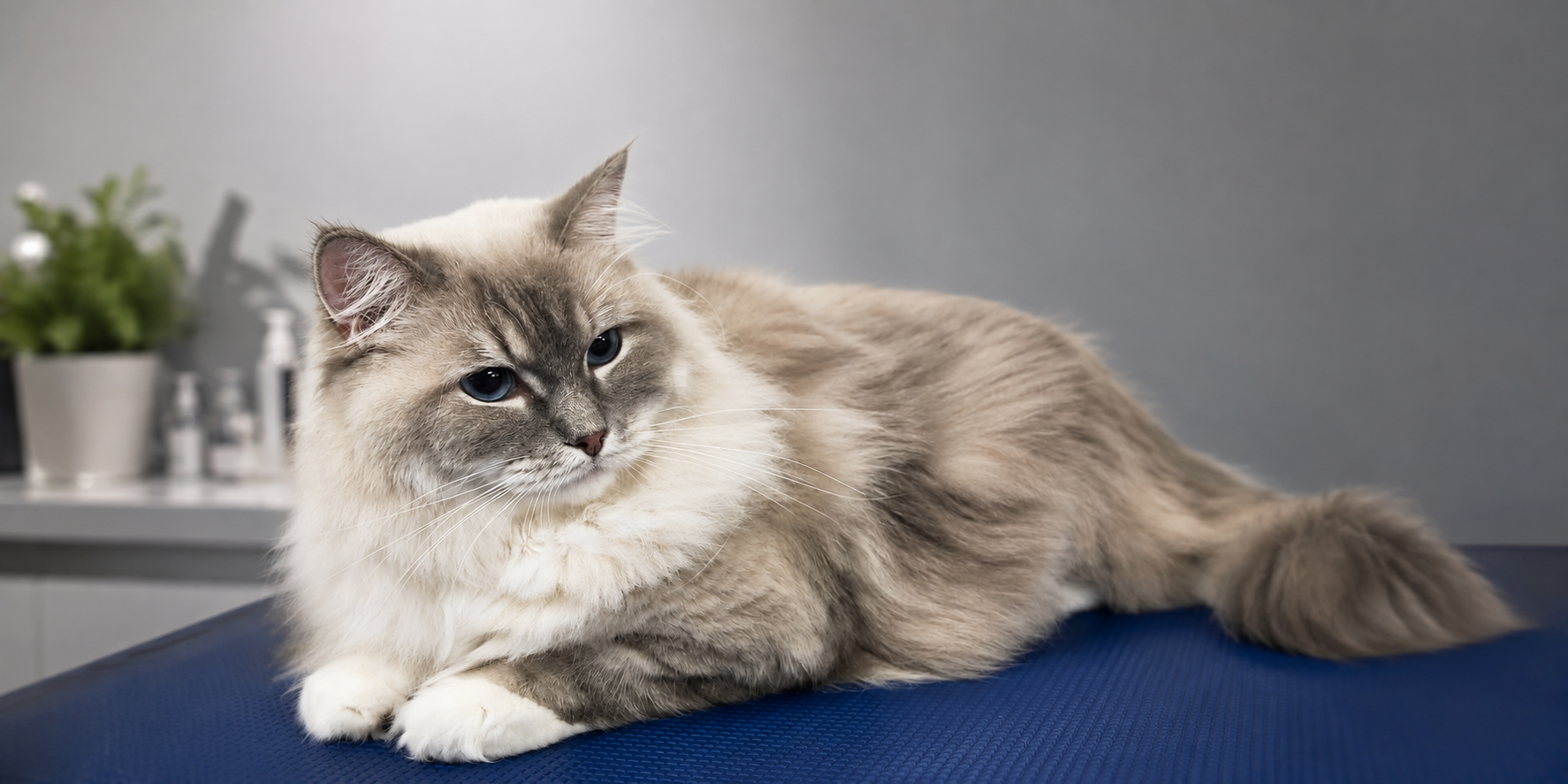 Cat grooming on a cat-only day