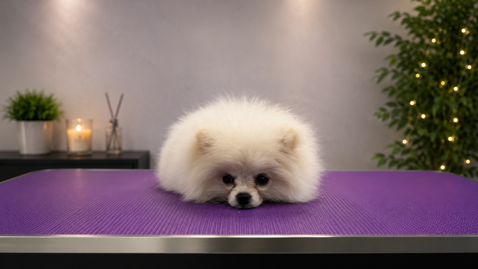 A full dog groom at our salon